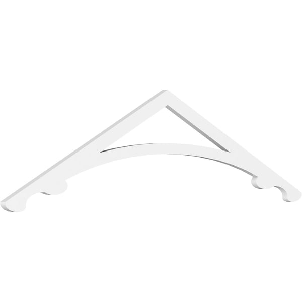 Ekena Millwork Pitch Legacy Architectural Grade PVC Gable Pediment, 60"W x 15"H x 1"P (6/12) GPP060X015X100LEG - main
